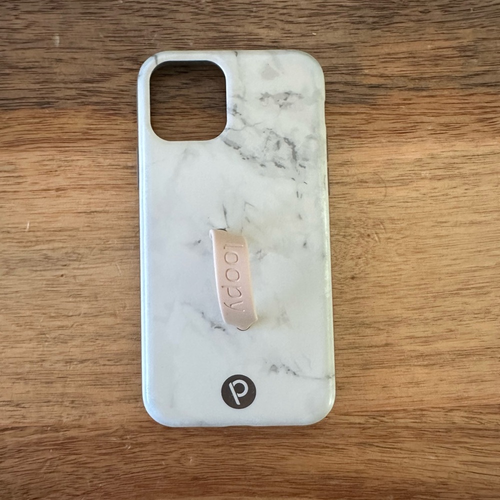 Marble White Loopy iPhone 11 Pro Case with Loop Handle
